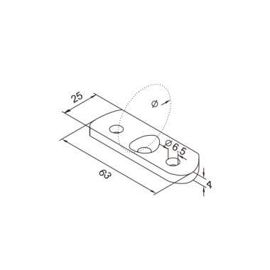 Berçeau pour lisse - tube ⌀...